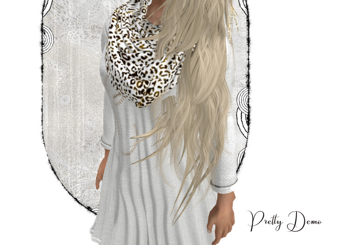 .::Pretty Demo::. Scarf & Wool Dress