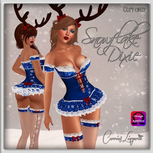 CB~Snowflake Dixie Blue