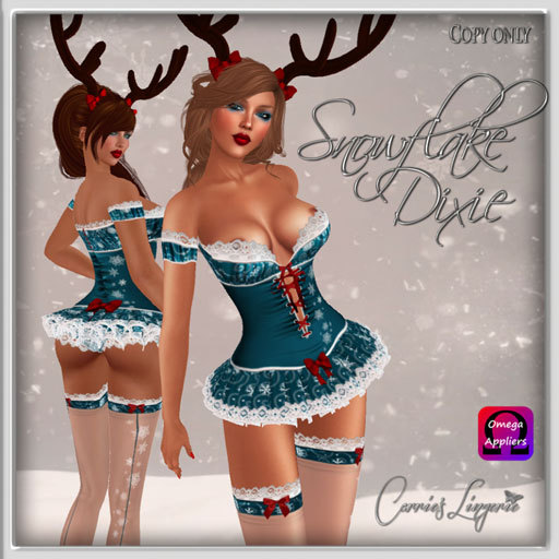 CB~Snowflake Dixie Deep Cyan