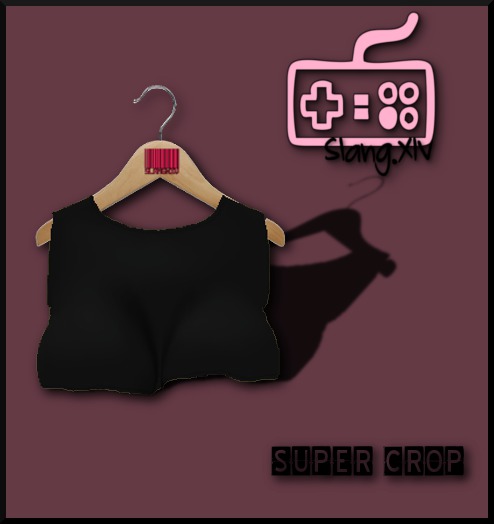 Slang :: Black Super Crop