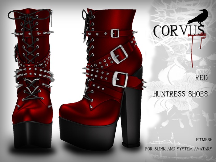 Corvus : Red Huntress Shoes