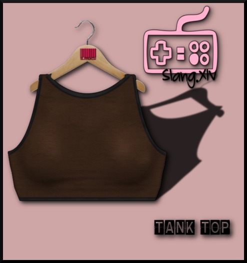 Slang :: Cropped Tank Brown