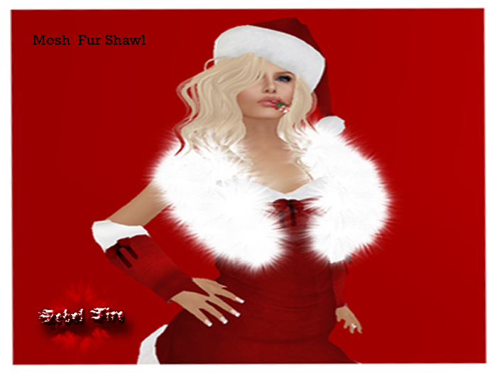 *Rebel Fire* Fur Shawl