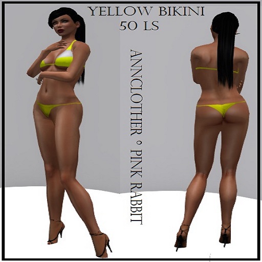 Striped Yellow Bikini-Pkg