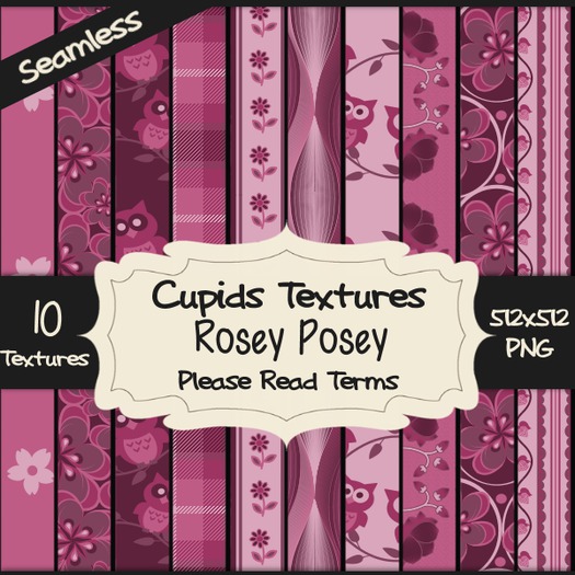 *Cupids Textures * 10 ROSEY POSEY