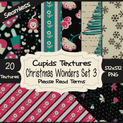 *Cupids Textures * 20 CHRISTMAS WONDERS SET 3