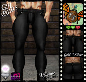 >>Eden Flower<< G.H. - Black Pants (Gold/Silver) - Mesh AV