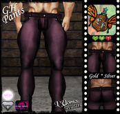 >>Eden Flower<< G.H. - Wine Pants (Gold/Silver) - Mesh AV