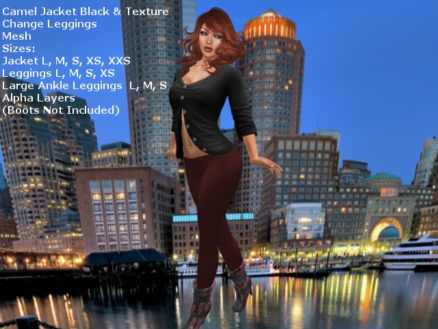 Camel Jacket & Leggings Black