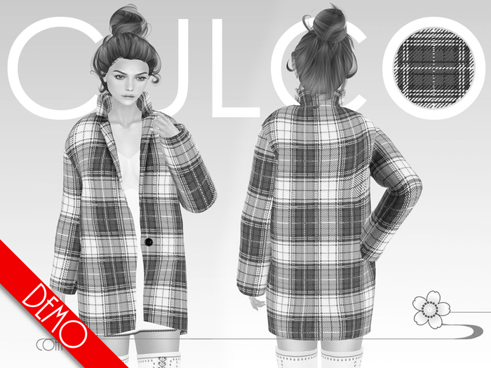 Demo -Culco- Over-sized Plaid Coat