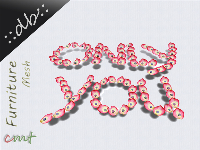 ::db:: Mesh Only You Roses Petals 01