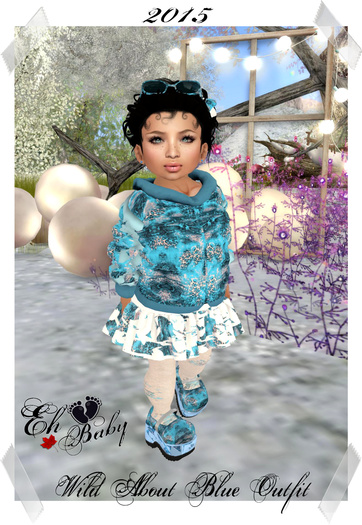 Eh Baby Second Life Marketplace - EH Baby ~ Wild About Blue Outfit