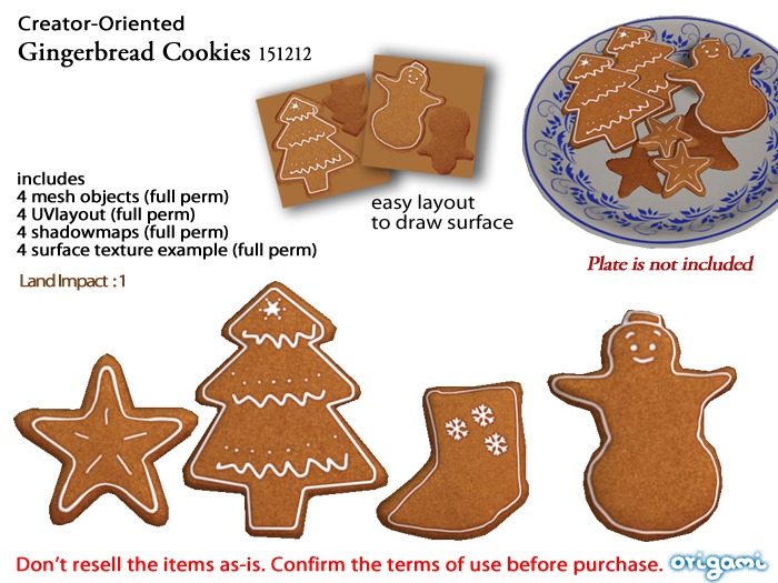 origami~* Gingerbread Cookies 151212