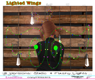 -Luckie- Lighted Wings [Christmas] ORIGINAL MESH