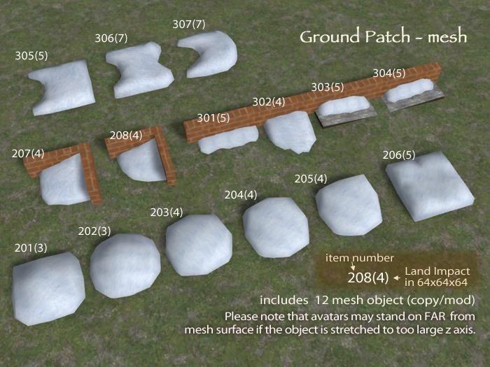(g.) Ground Patch - mesh