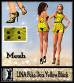 LINA Poka Dots Yellow Black