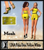 LINA Poka Dots Yellow White