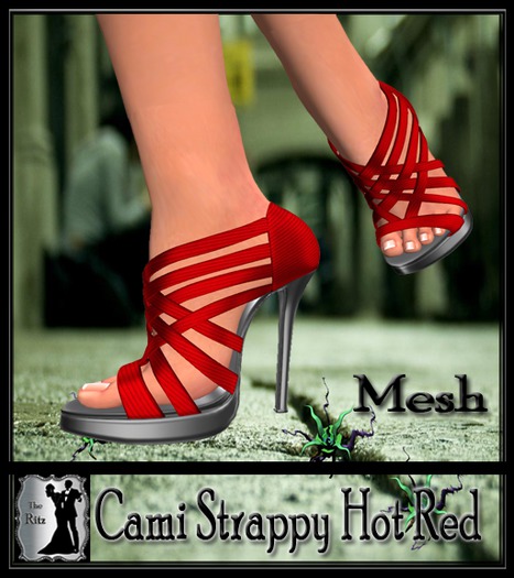 Cami  Strappy Hot Red