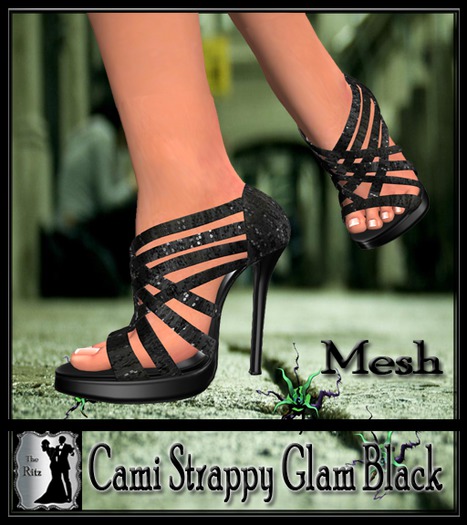 Cami Strappy Glam Black