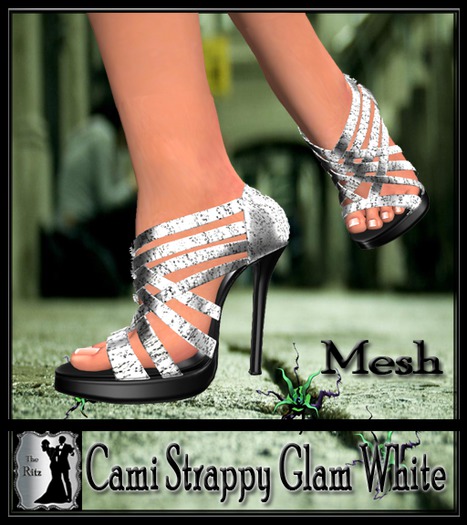 Cami Strappy Glam White