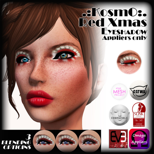 .:KosmO:. Red Xmas Eyeshadow - appliers