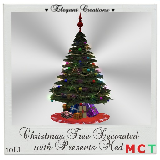 Christmas Tree Med decorated Boxed