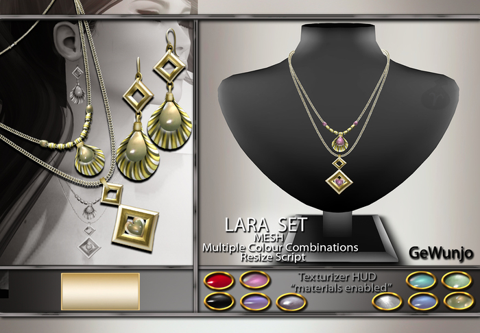 GeWunjo : LARA jewelry set gold