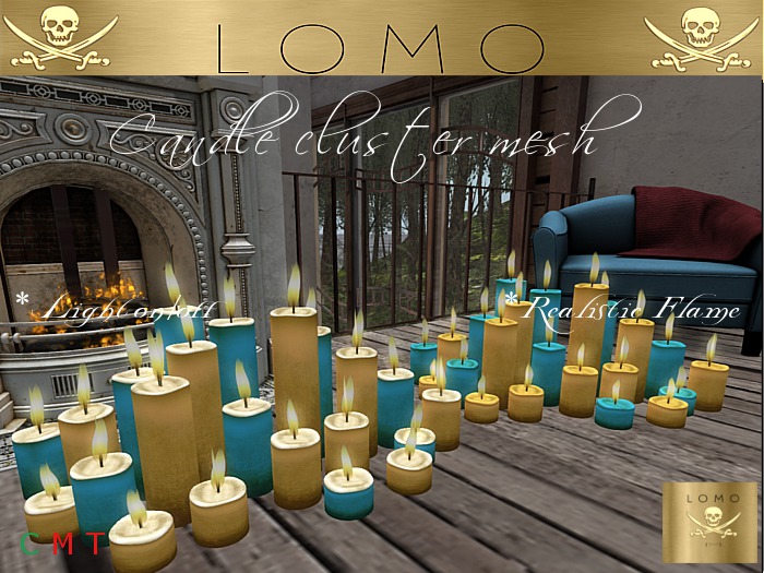 [ IBAN ] MESH OLD CLUSTER CANDLE  GOLD SPRING