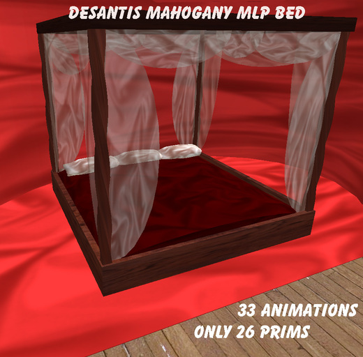 DeSantis Mahogany MLP Bed BOXED