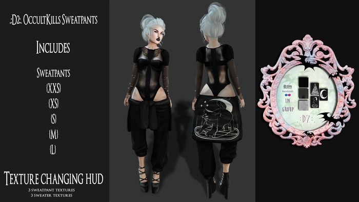 .:D2:. Occultkills Sweatpants and Hud