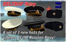 Russian Navy Officers Caps NEW