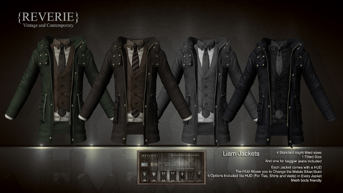 {Reverie} 'Liam' Jackets Fullpack