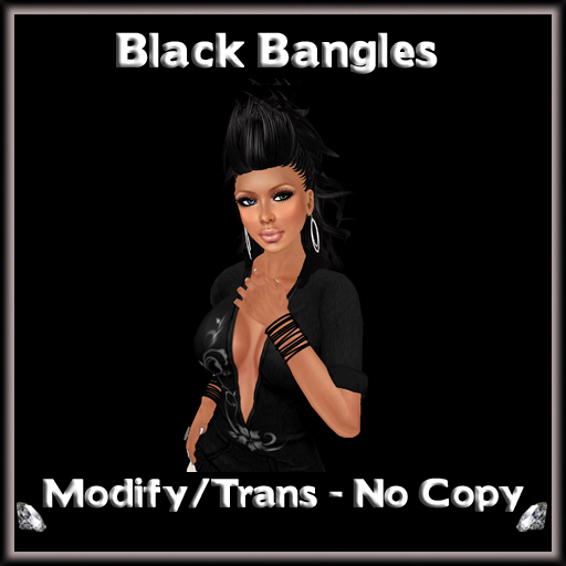*ICED* Black Bangles 
