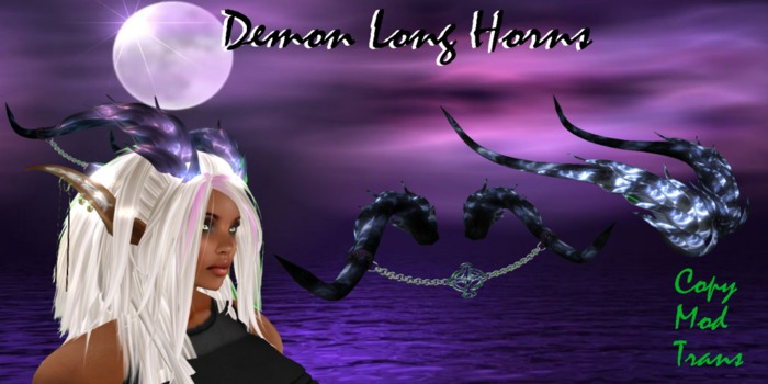 Demon Long Horns (Purple)