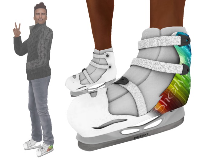 Sherlyndrea- Holidays Skates for Him HUD-Giver