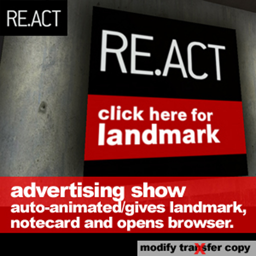 Second Life Marketplace - [re.ac]advertising show (drag on the floor ...