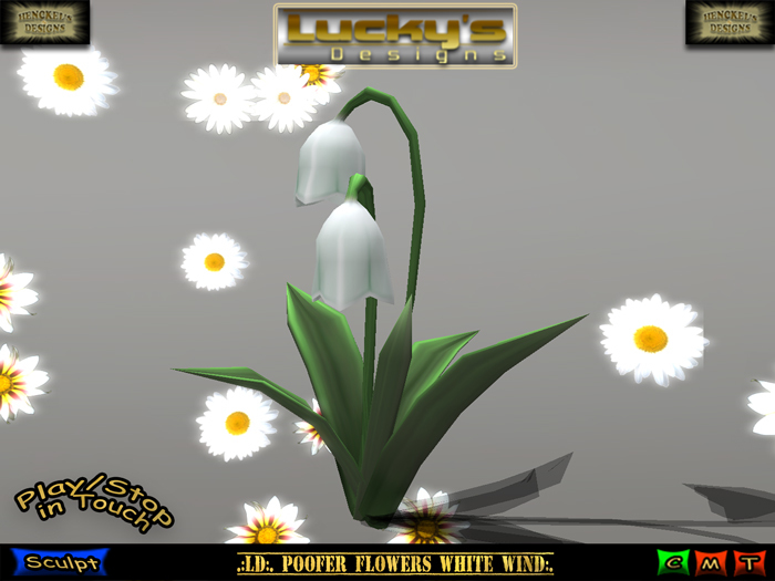 .:LD:. Poofer Flowers White Wind:.