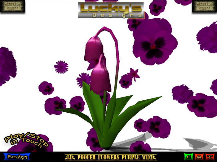 .:LD:. Poofer Flowers Purple Wind:.