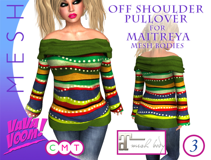 VaVaVOOM ! - Off Shoulder Pullover 3 - MAITREYA