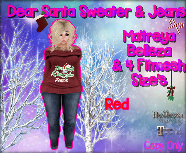 .:OMG:. Dear Santa Outfit. Red