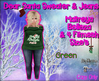 .:OMG:. Dear Santa Outfit. Green