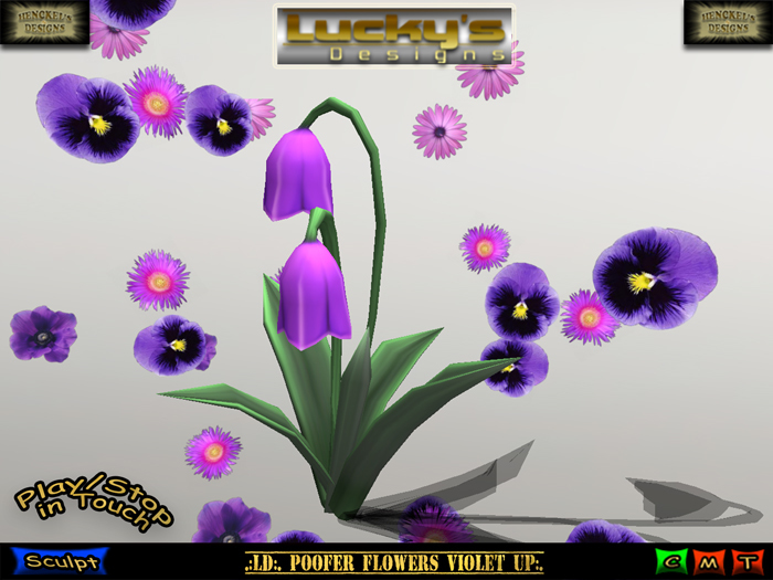 .:LD:. Poofer Flowers Violet Up:.