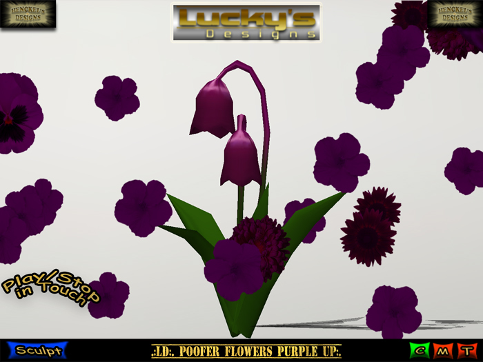 .:LD:. Poofer Flowers Purple Up:.