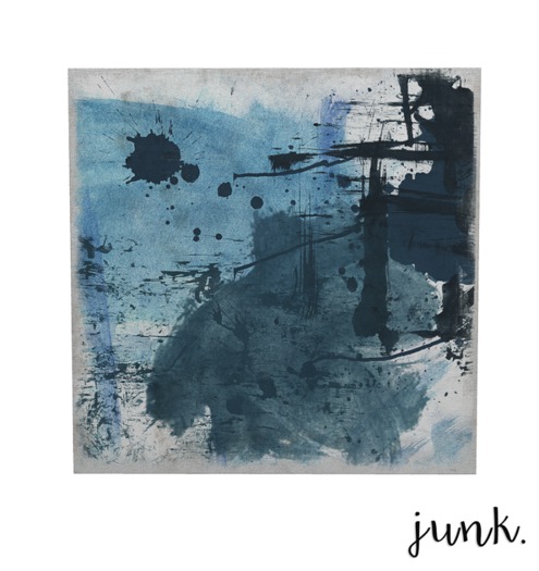junk. abstract canvas. wall.