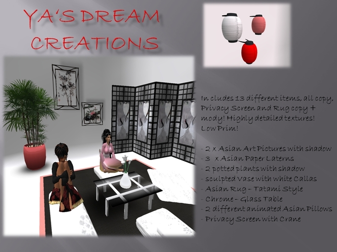 *Ya's* Asian Furniture Set* FREE!