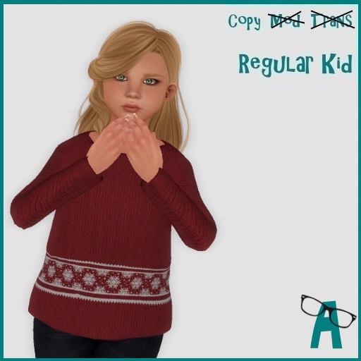 {-A-} Sweater - Red Snowflake Line