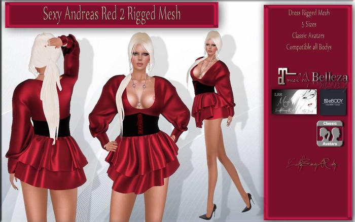 LSR - Sexy Andreas Red 2 Rigged Mesh