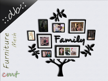 ::db furniture:: Family Tree Picture Frames 10 different photos Mesh 2