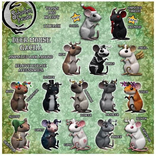 Schadenfreude Prancer Deer Mouse