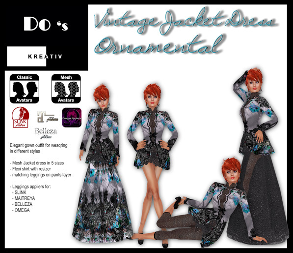 .:Do's:. Vintage Jacket Dress  ORNAMENTAL